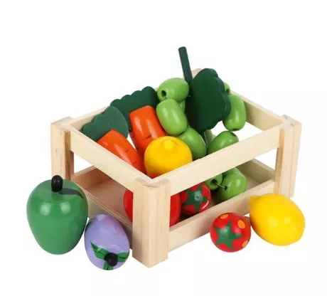 Small Foot Зеленчуци, дървени, в кутия, 11 части