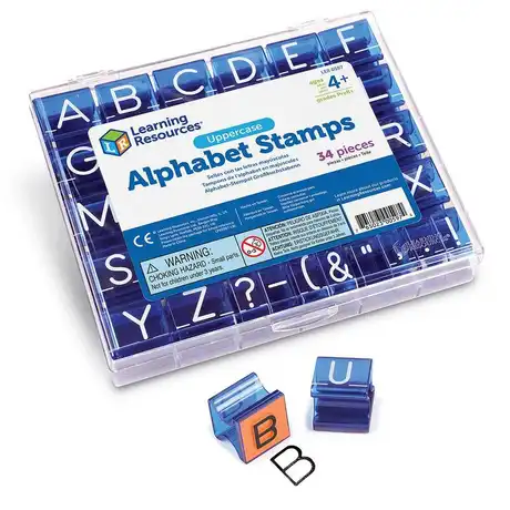 Азбучни кубчета печати Големи букви,Learning Resources,LER 0597