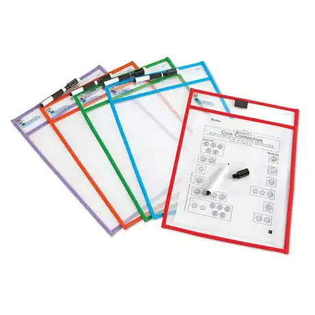 Комплект почистващи се джобове 5 бр.,Learning Resources,LER 0477