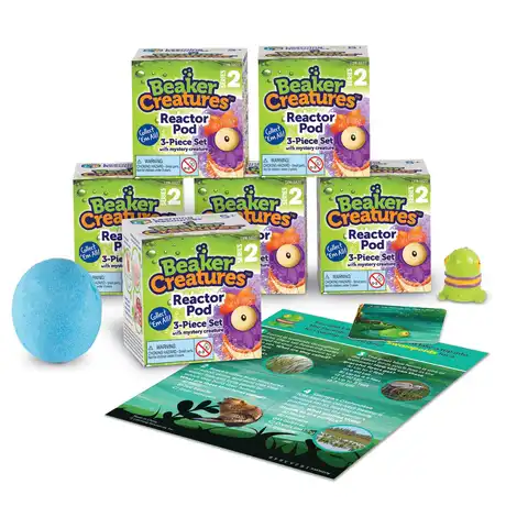 Сензорна игра Beaker Creature Reactor Pod 6 бр., Learning Resources, LER 3825