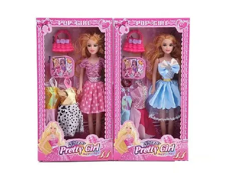 Кукла с 2 рокли в кутия PRETTY GIRL