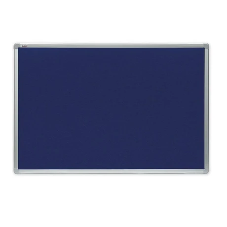 Коркова  дъска с алуминиева рамка със  синьо  покритие Bi-Office 90x120