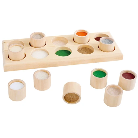 Small Small Foot Мемори игра ''Докосни и отгатни'', с текстури, 11 части, 26x10x3.5, LEG2064 