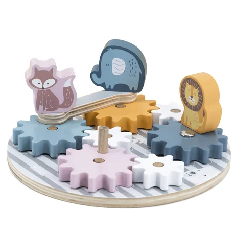 Дървена играчка със зъбчати колела Polar B