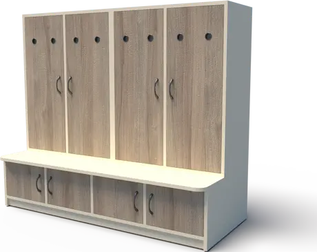 ГАРДЕРОБ ЧЕТИРИКРИЛЕН ДАРИА 140Х61 Н=120СМ