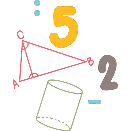 STEM Стикер, Математика и информатика - Математика, комплект D3, 80 cm, стикер 4