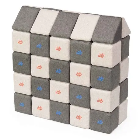 JollyHeap Medium Магнитни кубчета 1322 50 бр. Сиво / тъмно сиво