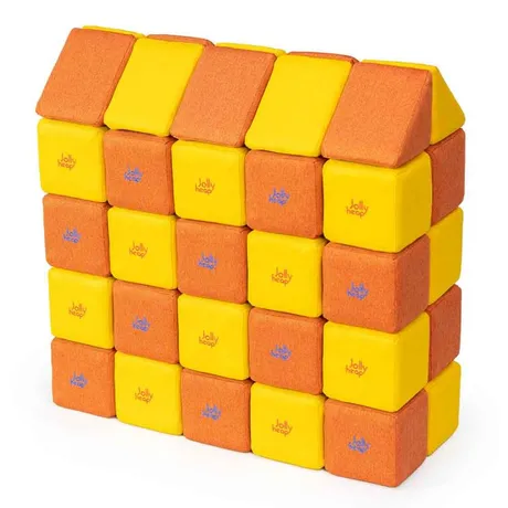 JollyHeap Medium Магнитни кубчета 1625 50 бр. Жълто/оранжево