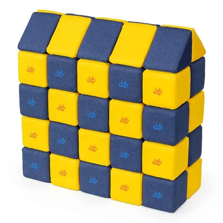 JollyHeap Medium Магнитни кубчета 1626 50 бр. Жълто / синьо