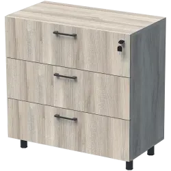 ШКАФ УНИ 80X42 Н=80СМ С 3 ЧЕКМЕДЖЕТА СЪС ЗАКЛЮЧВАНЕ С КРАКА