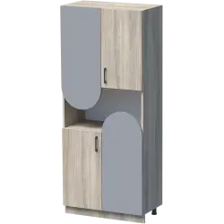 ШКАФ АРШ 80X42 Н=190СМ С 4 ВРАТИ И НИША 