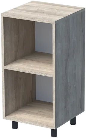 ШКАФ УНИ 40X50 Н=80СМ ОТВОРЕН С РАФТ С КРАКА