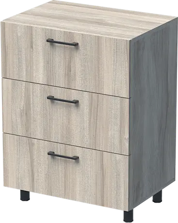 ШКАФ УНИ 60X42 Н=80СМ С 3 ЧЕКМЕДЖЕТА