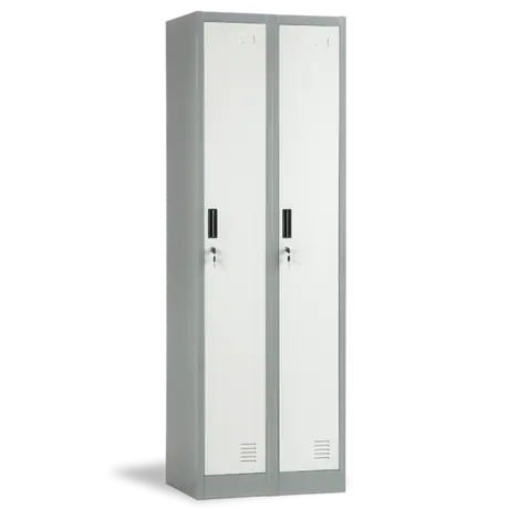 МЕТАЛЕН ШКАФ CR-1242-2 J LUX - СИВ/Т.СИВ