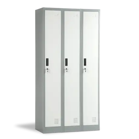 МЕТАЛЕН ШКАФ CR-1242 J LUX СИВ/Т.СИВ
