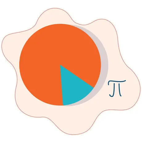 STEM Стикер, Математика и информатика - Математика, комплект D10, 50 cm, стикер 6