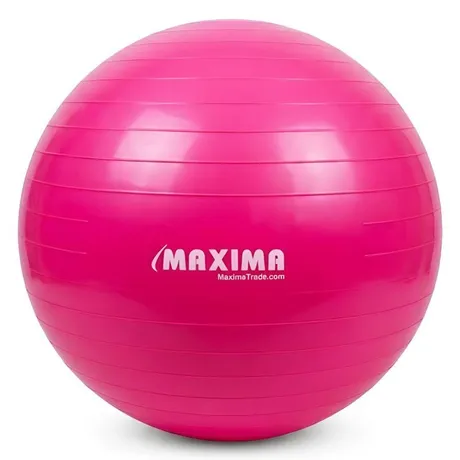 Гимнастическа топка MAXIMA, 80 см, Гладка, Розова