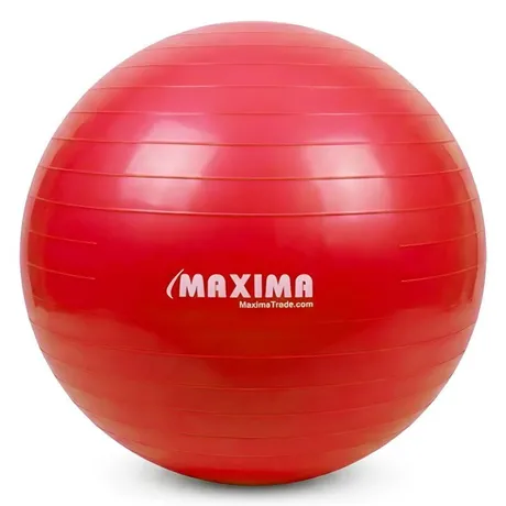 Гимнастическа топка MAXIMA, 80 см, Гладка, Червена 