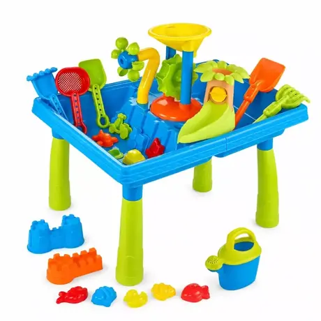 Сензорна маса за пясък и вода Палма 2в1 с 18 аксесоара Jolly – детска водна маса за игра