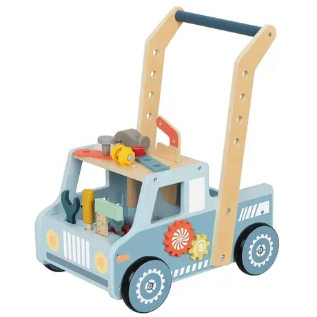 Дървена проходилка камион – Работилничка на колела от Tooky Toy