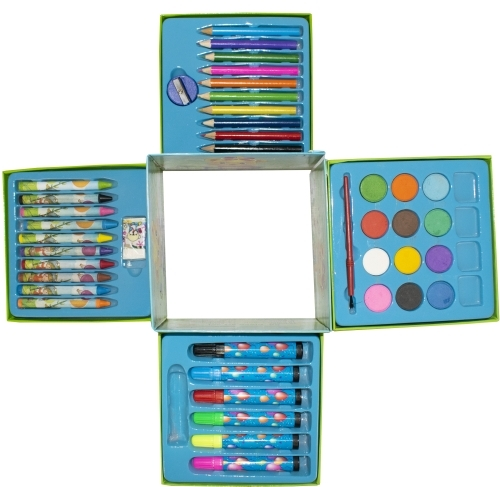 Рисувателен комплект куфарче с дръжка 58 части MAXIMA