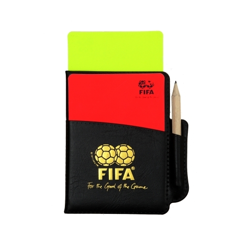 Съдийски картони с бележник и молив FIFA