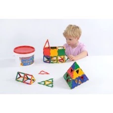 Конструктор Polydron (малък размер) - Геометрични фигури (80 части)