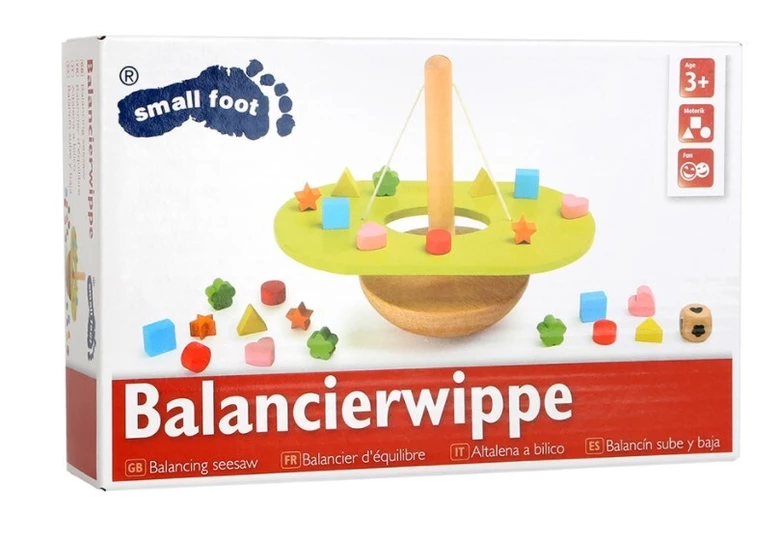Small Foot Корабче за баланс, дървено, 26 части