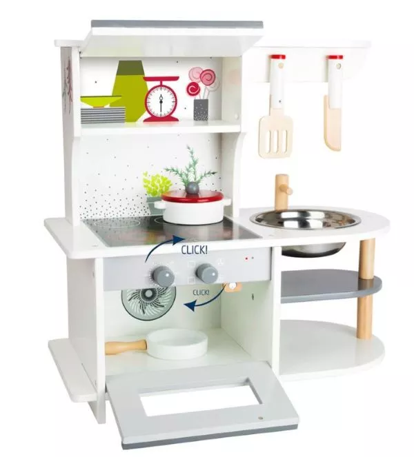 Small Foot Кухня за игра, дървена, 45 х 22 х 42 cm