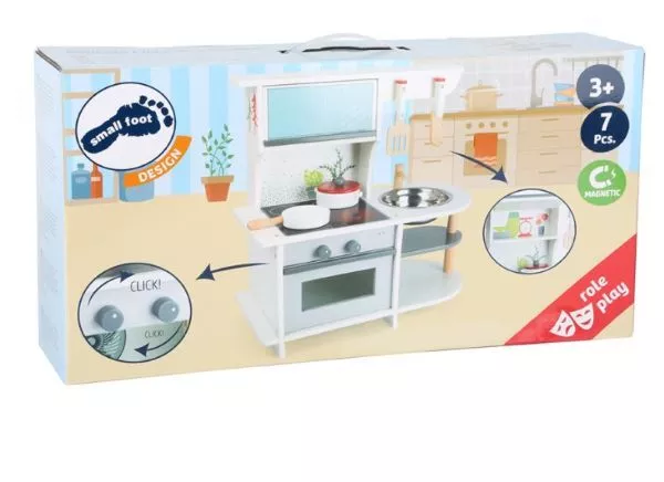 Small Foot Кухня за игра, дървена, 45 х 22 х 42 cm