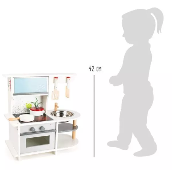 Small Foot Кухня за игра, дървена, 45 х 22 х 42 cm