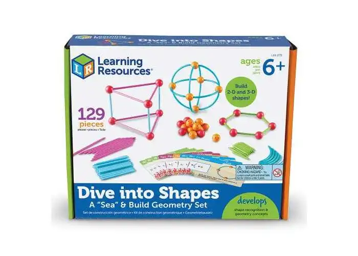 Потопете се във формите! Геометричен конструктор, Learning resources LER 1773
