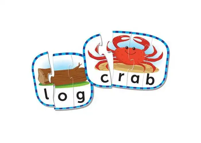 Пъзел за съставяне на кратки думи на английски език, Learning resources, LER 6086 