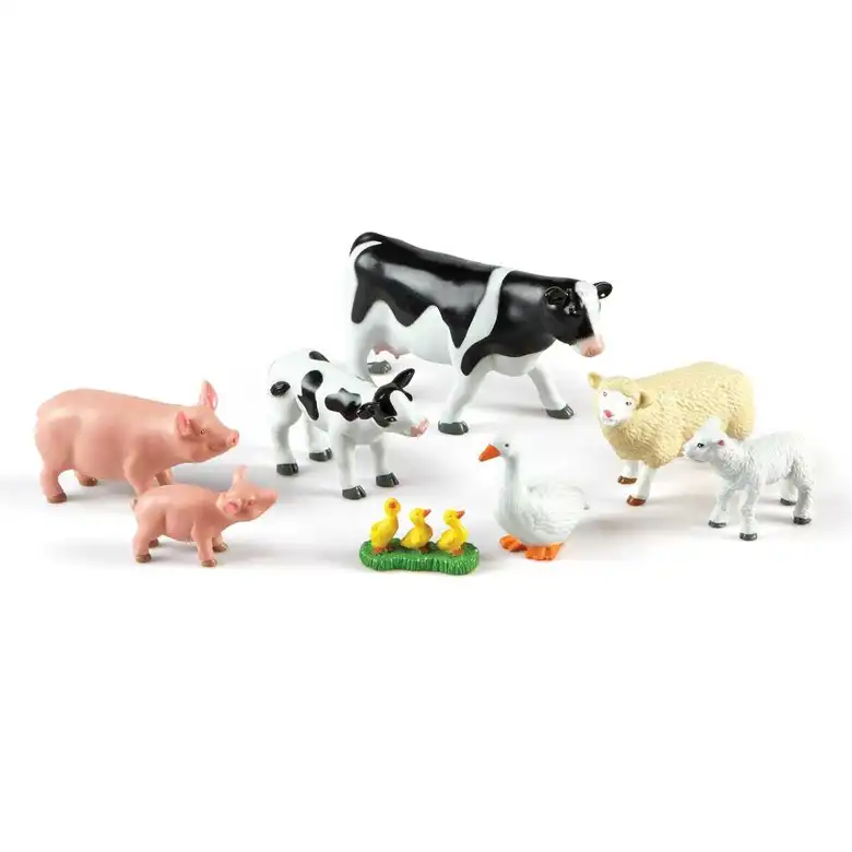 JUMBO Животни от фермата - животните с техните малки Learning Resources, LER 0835