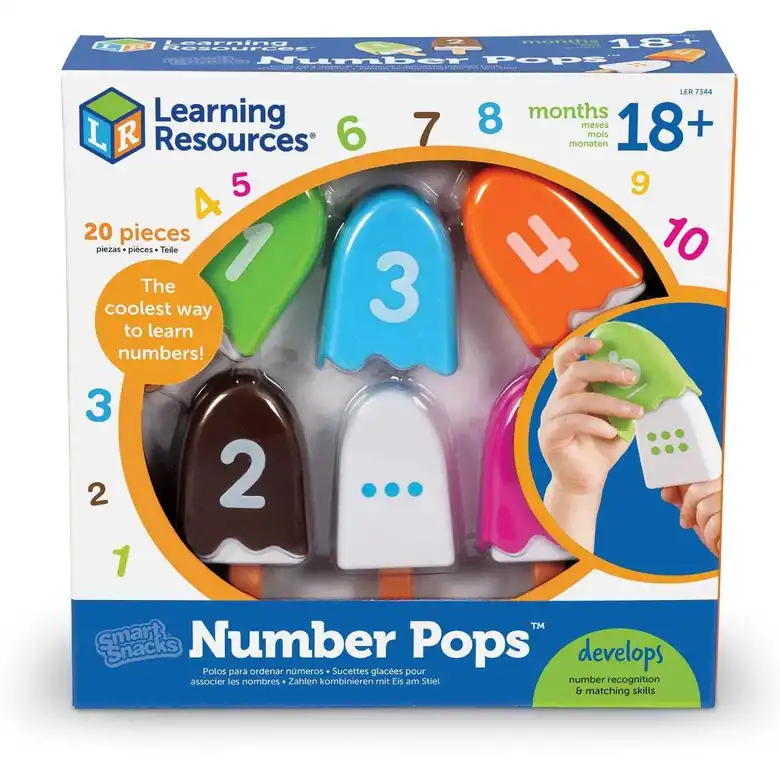 Комплект цветни числа Learning Resources , LER 7344