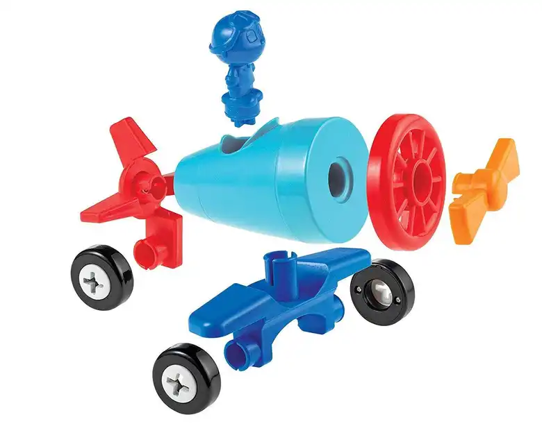 1-2-3 Изградете го! Автомобил-самолет-лодка,Learning Resources,LER 2840