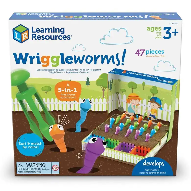 Извиващи се червеи! Комплект за фина двигателна активност, Learning Resources LER 5552