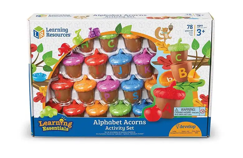 Комплект жълъди с букви,Learning Resources,LER 6802