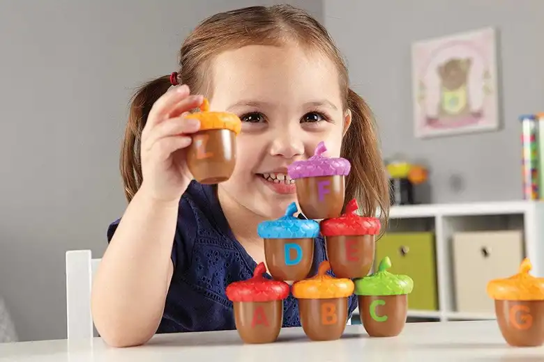 Комплект жълъди с букви,Learning Resources,LER 6802