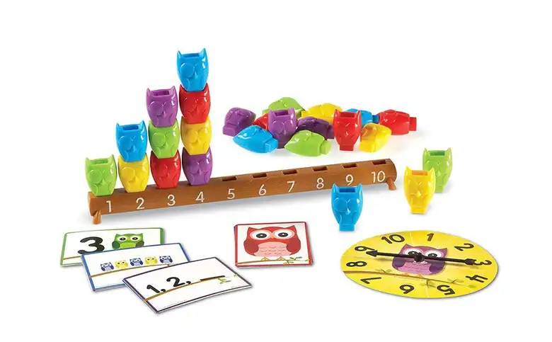 Комплект броилки цветни сови, Learning Resources, LER 7732