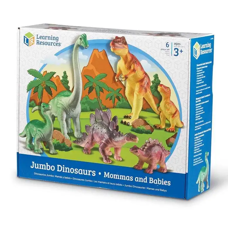 Комплект JUMBO динозаври-големи и бебета,Learning Resources,LER 0836