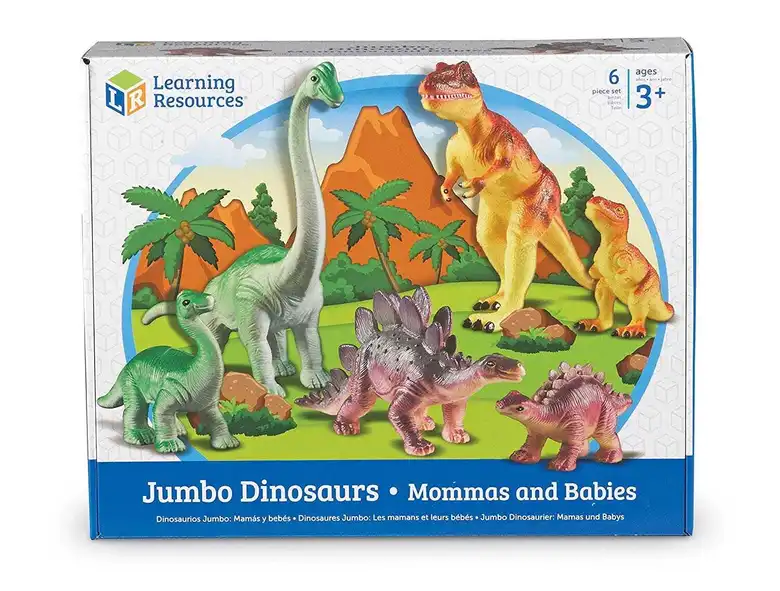 Комплект JUMBO динозаври-големи и бебета,Learning Resources,LER 0836