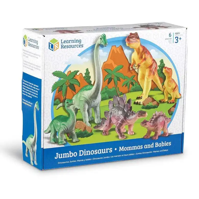 Комплект JUMBO динозаври-големи и бебета,Learning Resources,LER 0836