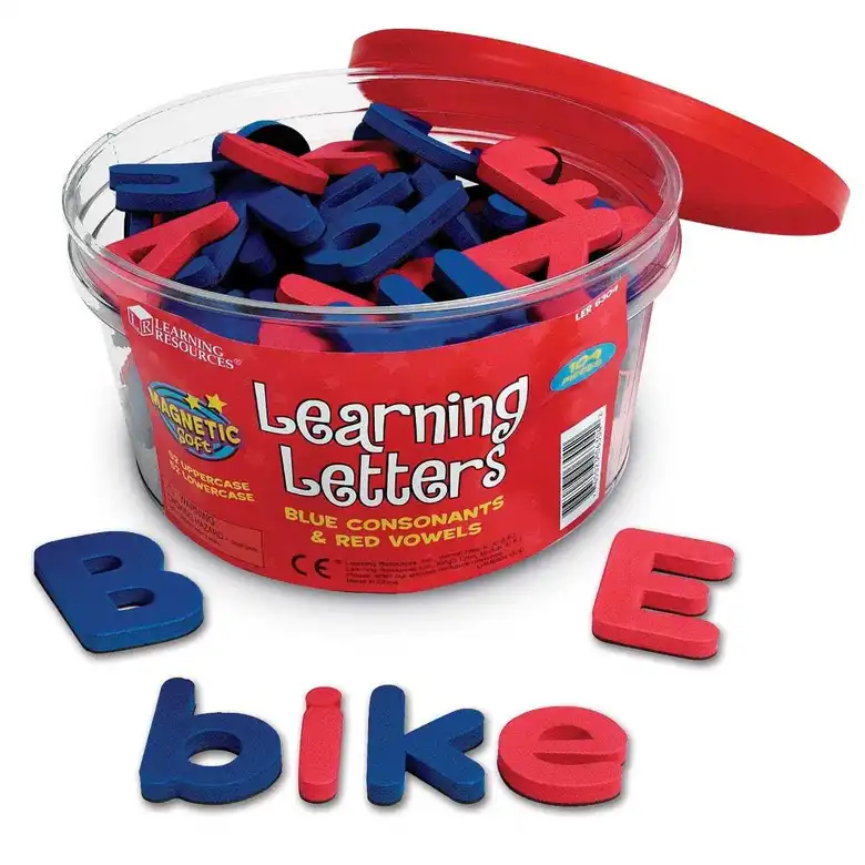 Магнитни букви от мека пяна -главни и малки,Learning Resources,LER 6304
