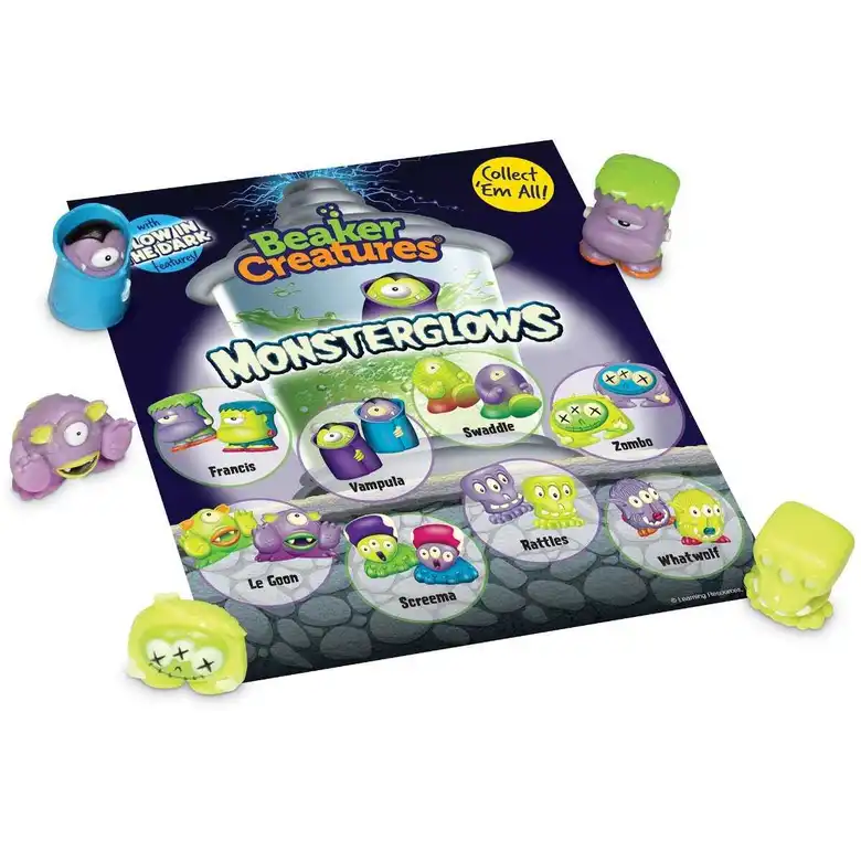 Комплект фигурки Monsterglows 5 бр.,Learning Resources,LER 3833