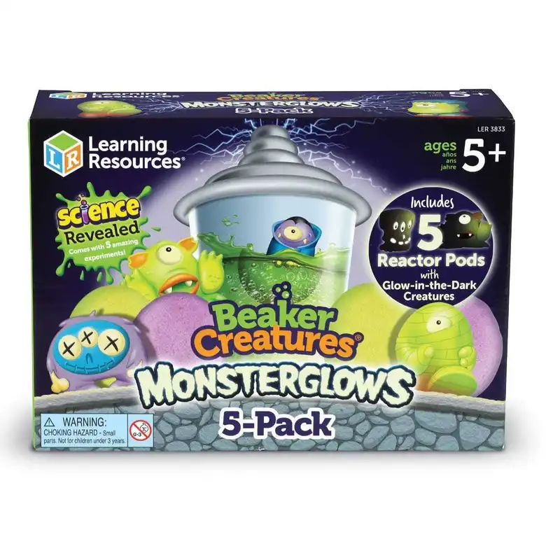 Комплект фигурки Monsterglows 5 бр.,Learning Resources,LER 3833