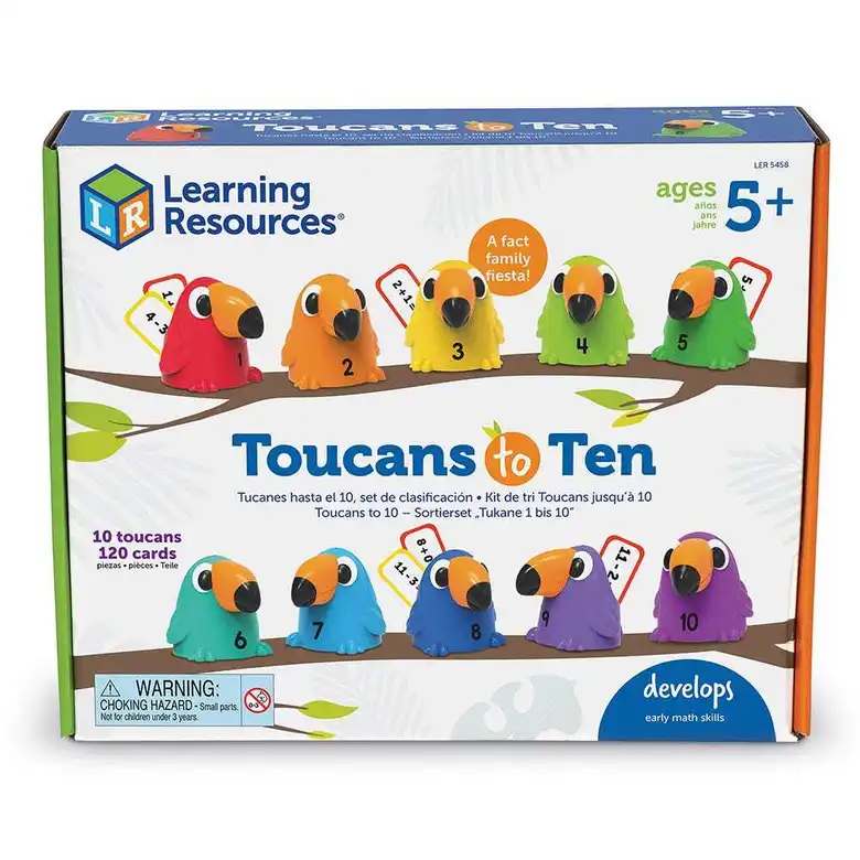 Комплект за сортиране тукани 10 бр.,Learning Resources,LER 5458
