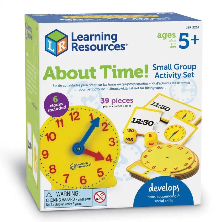 Комплект часовник и карти,Learning Resources,LER 3214