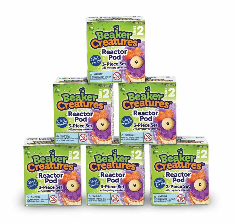 Сензорна игра Beaker Creature Reactor Pod 6 бр., Learning Resources, LER 3825