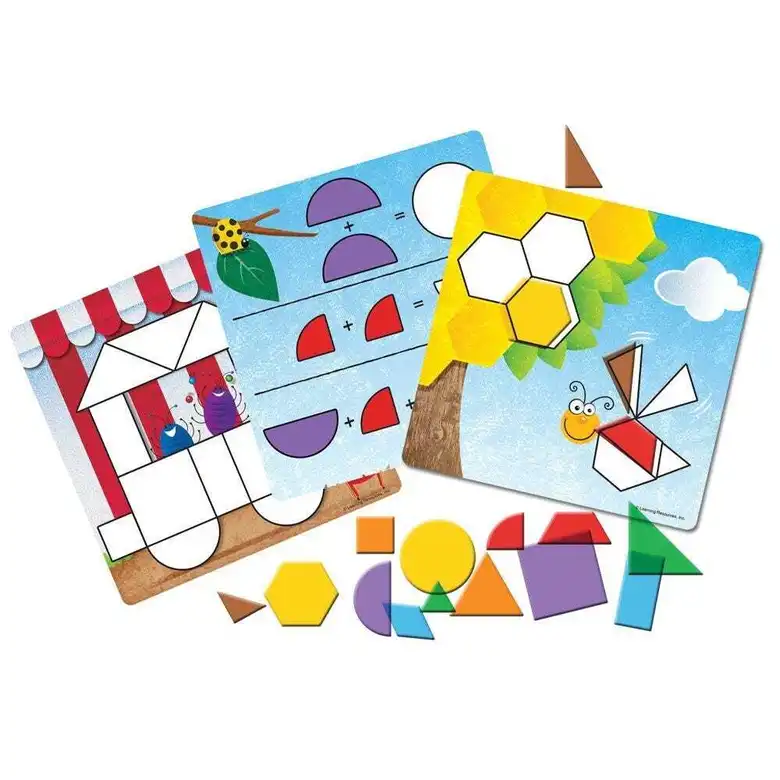 Творчески комлект геометрични фигури,Learning Resources,LER 1762